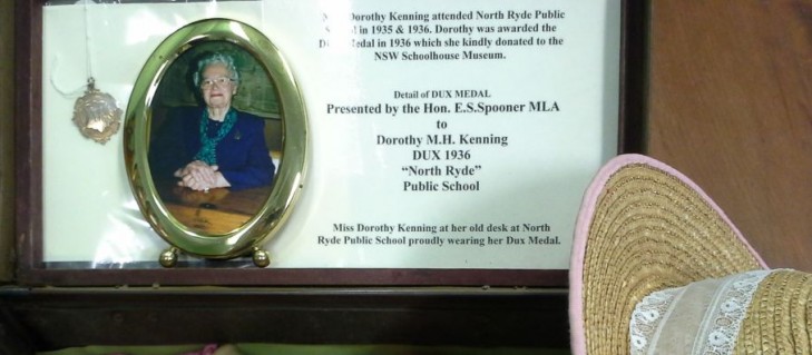 Presentation case of the Dorothy Kenning Dux medal she won in 1936