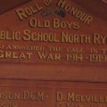 Detail of North Ryde PS WW1 honour board